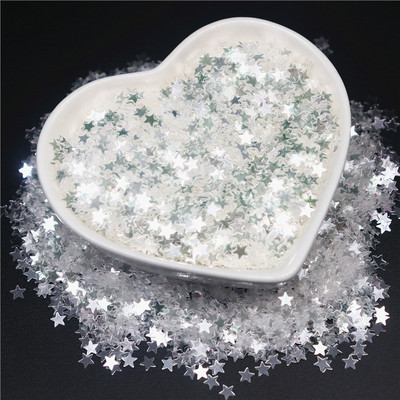 Crystal Caurspīdīgi Sequins 3mm 4mm 6mm Cup Plakani apaļi PVC vaļīgi fliteri DIY Craft Sieviešu apģērbu aksesuāri 10g