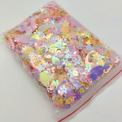 10/20g Krāsa, jaukta, lielapjoma fliteriem, mazi gliemežvāki Krusta zvaigzne Sirds Piecu lapu ziedu nāriņa Amatniecība Rotājumi DIY Aksesuāri 2-10mm