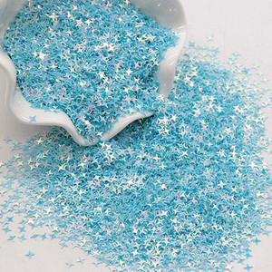 Zvaigžņu vizuļi nagiem 4 mm krustveida zvaigžņotās formas brīvi vizuļi nagiem. Sieviešu manikīrs Glitter Paillette kāzu dekorācijas konfeti