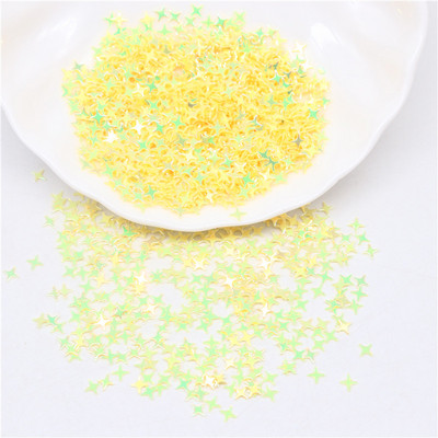 Zvaigžņu vizuļi nagiem 4 mm krustveida zvaigžņotās formas brīvi vizuļi nagiem. Sieviešu manikīrs Glitter Paillette kāzu dekorācijas konfeti