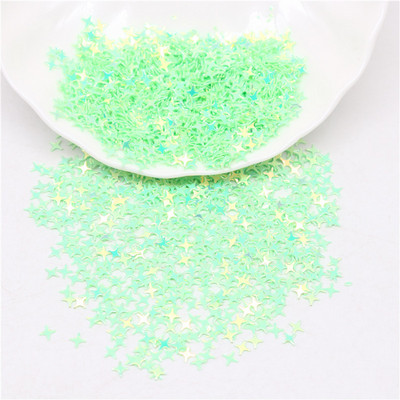 Zvaigžņu vizuļi nagiem 4 mm krustveida zvaigžņotās formas brīvi vizuļi nagiem. Sieviešu manikīrs Glitter Paillette kāzu dekorācijas konfeti