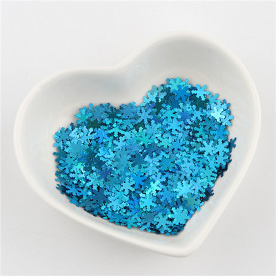 Paillettes 5 mm mākslīgās sniegpārslas vizuļi nagu mākslas mirdzoši vizuļi mājas kāzām dzimšanas dienai Ziemassvētku rokdarbu dekori Ziemassvētki