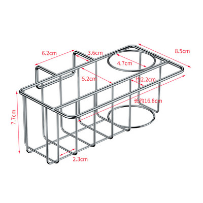 Virtuves sūkļu turētājs Pašlīmējošs nerūsējošā tērauda izlietnes birste Sūkļi Drenāžas žāvēšanas plaukts Glabāšanas turētājs Virtuves izlietnes organizators