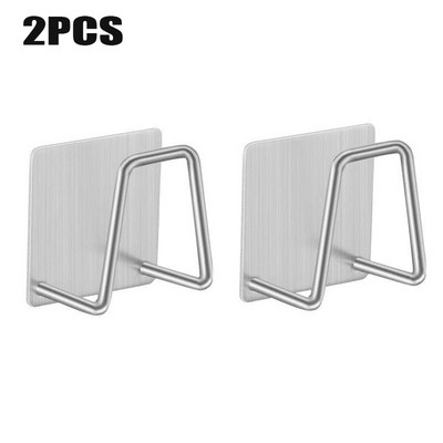 Virtuves sūkļu turētājs Pašlīmējošs nerūsējošā tērauda izlietnes birste Sūkļi Drenāžas žāvēšanas plaukts Glabāšanas turētājs Virtuves izlietnes organizators