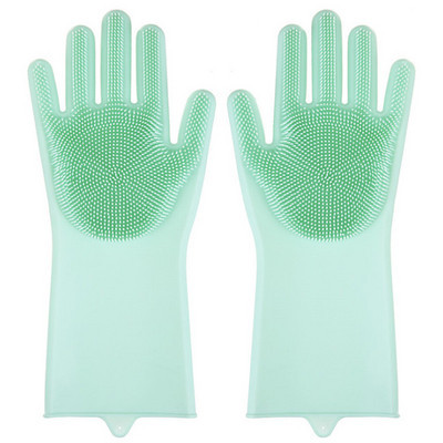 Maģiskais trauku mazgāšanas līdzeklis Silikona cimdi Aizsargā rokas no netīrumiem Tīrīšanas birstes Tīrīšanas rīks Virtuves piederumi Mazgāšanai Augļi Dārzeņi