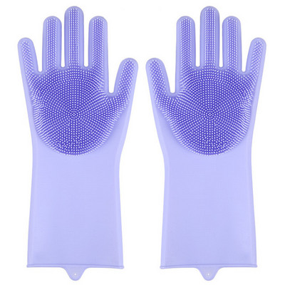 Maģiskais trauku mazgāšanas līdzeklis Silikona cimdi Aizsargā rokas no netīrumiem Tīrīšanas birstes Tīrīšanas rīks Virtuves piederumi Mazgāšanai Augļi Dārzeņi