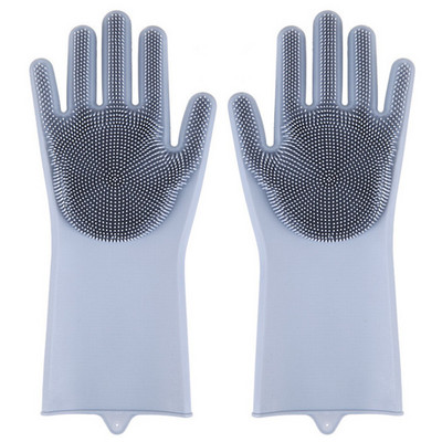 Maģiskais trauku mazgāšanas līdzeklis Silikona cimdi Aizsargā rokas no netīrumiem Tīrīšanas birstes Tīrīšanas rīks Virtuves piederumi Mazgāšanai Augļi Dārzeņi