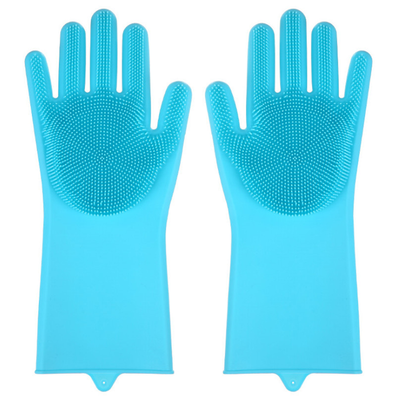 Maģiskais trauku mazgāšanas līdzeklis Silikona cimdi Aizsargā rokas no netīrumiem Tīrīšanas birstes Tīrīšanas rīks Virtuves piederumi Mazgāšanai Augļi Dārzeņi