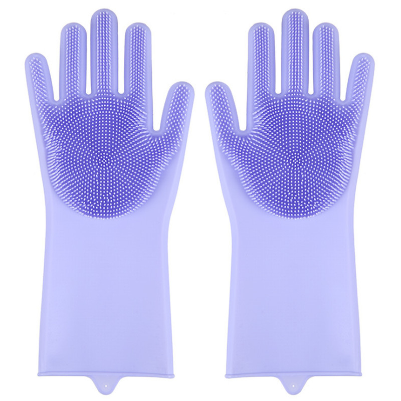 Maģiskais trauku mazgāšanas līdzeklis Silikona cimdi Aizsargā rokas no netīrumiem Tīrīšanas birstes Tīrīšanas rīks Virtuves piederumi Mazgāšanai Augļi Dārzeņi