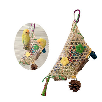 Parrot Shredding Toy Parakeets Chewing Toy Πολύχρωμο χάρτινο Διακόσμηση κλουβιού πουλιών