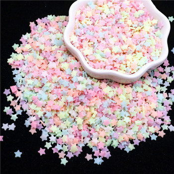 Φωτεινό Sakura Star Moon Polymer Clay Slice Glow In The Dark Hot Clay Sprinkles DIY Nailart Decoration Αξεσουάρ Slime Filler