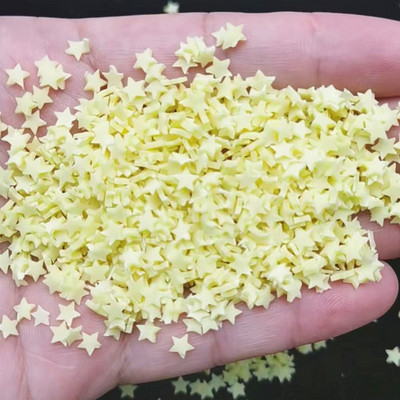 Gaismas Sakura Star Moon polimēru māla šķēle mirdz tumsā, karsti māla smidzinājumi, DIY Nailart Dekorācijas gļotu pildvielas piederumi