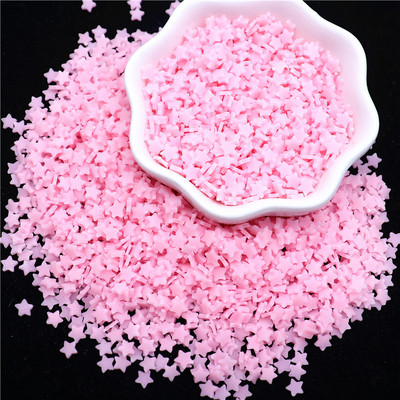 Gaismas Sakura Star Moon polimēru māla šķēle mirdz tumsā, karsti māla smidzinājumi, DIY Nailart Dekorācijas gļotu pildvielas piederumi