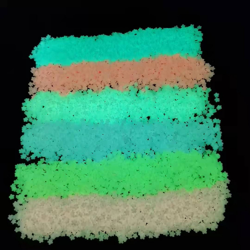 Gaismas Sakura Star Moon polimēru māla šķēle mirdz tumsā, karsti māla smidzinājumi, DIY Nailart Dekorācijas gļotu pildvielas piederumi