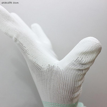 1 чифт антистатични ръкавици Антистатични ESD Електронни работни ръкавици Pu Finger Coated Finger PC Противоплъзгащи се за защита на пръстите