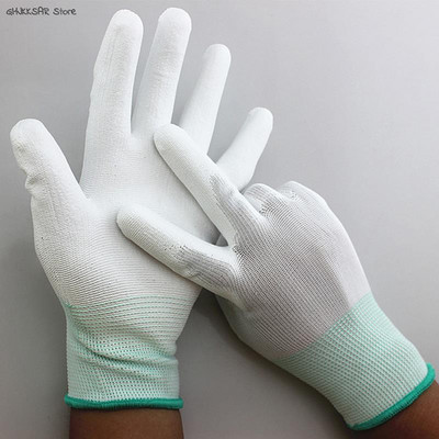 1 Pair Antistatic Gloves Anti Static ESD Electronic Working Gloves Pu Finger Coated Finger PC Antiskid For Finger Protection