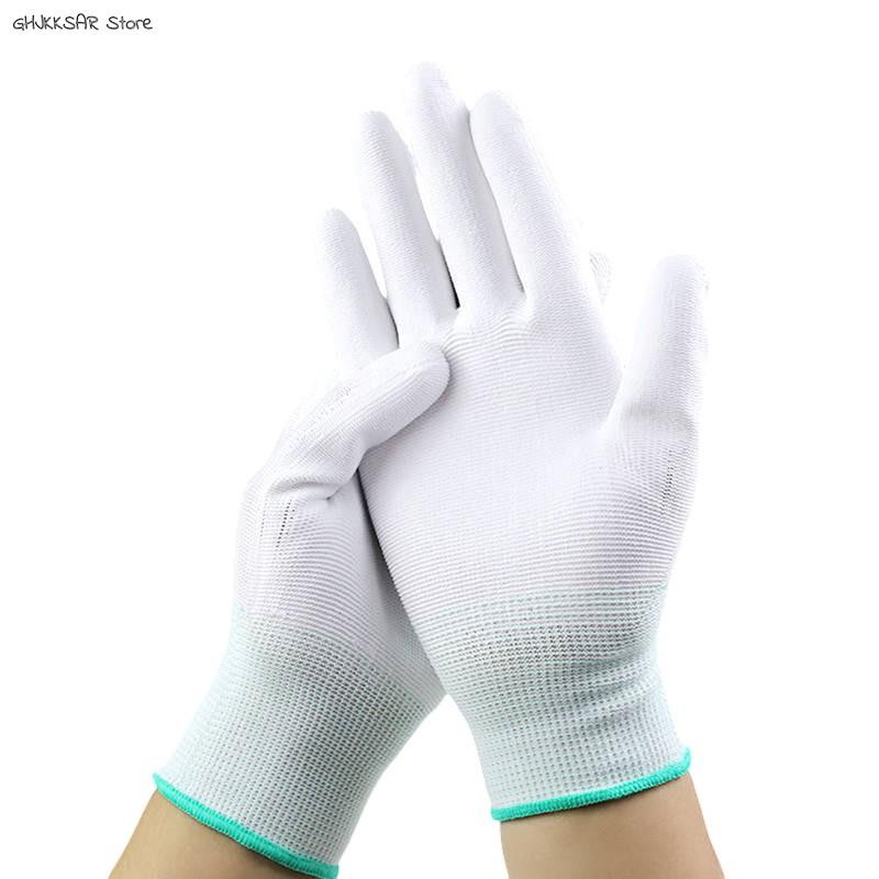 1 pora antistatinių pirštinių Antistatinės ESD elektroninės darbo pirštinės, padengtos pirštais, pirštų kompiuteris neslystantis pirštų apsaugai