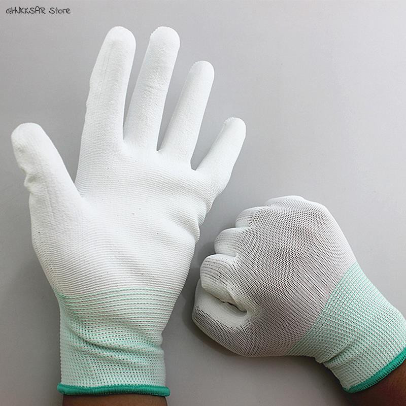 1 pora antistatinių pirštinių Antistatinės ESD elektroninės darbo pirštinės, padengtos pirštais, pirštų kompiuteris neslystantis pirštų apsaugai