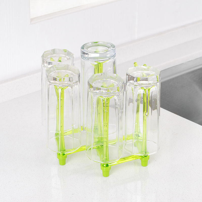 1Gb krūzes statīvs saliekams stikla glāžu turētājs plaukts virtuves organizators plastmasas ūdens krūzes drenāžas izturīgs pudeļu krūzes žāvēšanas statīvs
