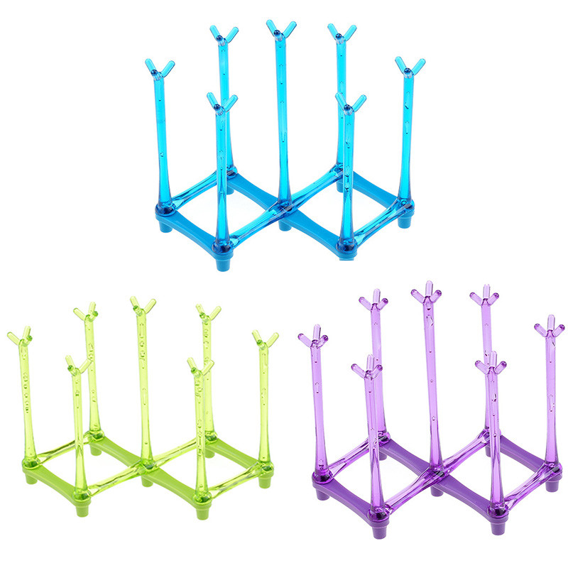 1Gb krūzes statīvs saliekams stikla glāžu turētājs plaukts virtuves organizators plastmasas ūdens krūzes drenāžas izturīgs pudeļu krūzes žāvēšanas statīvs