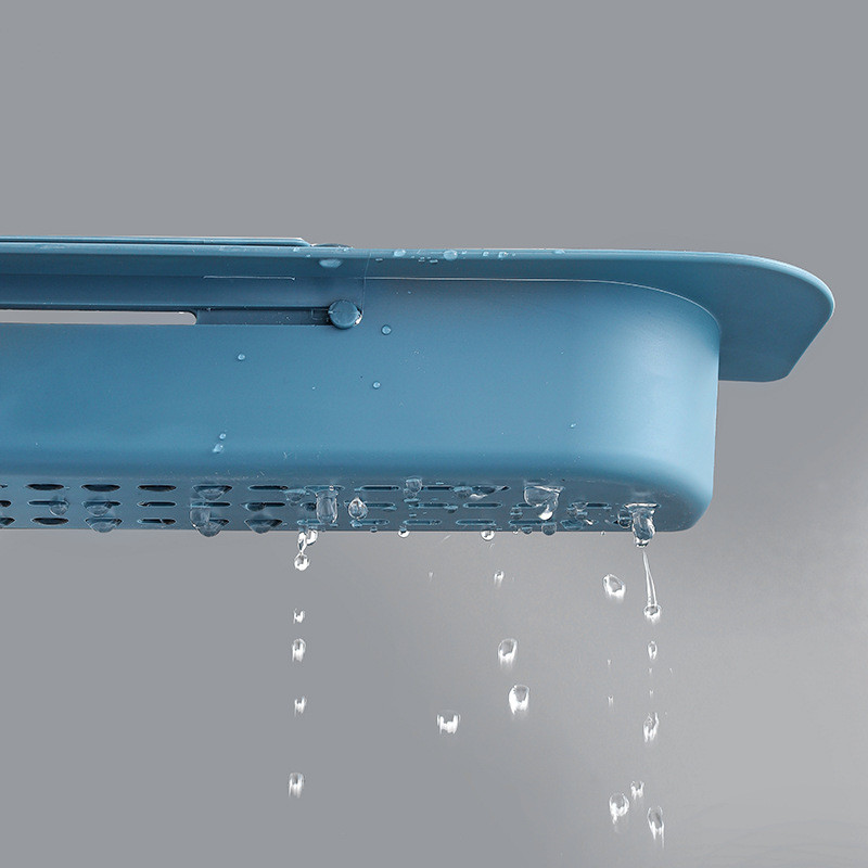 Teleskopiskā izlietnes plaukts virtuves izlietnes organizators ziepju sūklis turētājs izlietnes notekas plaukts uzglabāšanas grozs virtuves sīkrīki aksesuāri