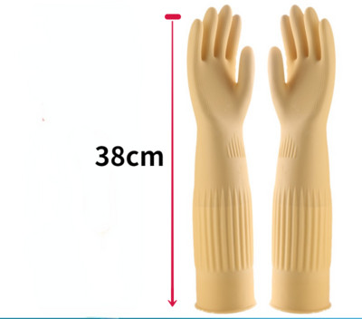 38/45/56 cm lateksa garie cimdi akvārija zivju tvertnē rūpnieciski biezi aizsargcimdi Ūdensizturīgi gumijas lateksa trauku mazgāšanas cimdi