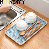 Trauku žāvēšanas izlietnes ziepes Organzier Rack Plastmasas Vannas istabas Uzglabāšanas Paplātes Sūkļa turētājs Galda piederumi Drenāžas trauku virtuves piederumi