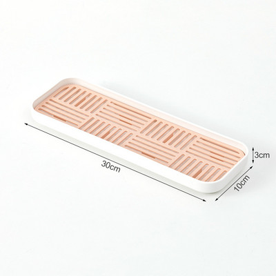 Trauku žāvēšanas izlietnes ziepes Organzier Rack Plastmasas Vannas istabas Uzglabāšanas Paplātes Sūkļa turētājs Galda piederumi Drenāžas trauku virtuves piederumi