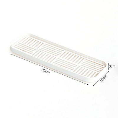 Trauku žāvēšanas izlietnes ziepes Organzier Rack Plastmasas Vannas istabas Uzglabāšanas Paplātes Sūkļa turētājs Galda piederumi Drenāžas trauku virtuves piederumi