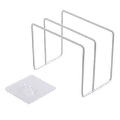 Bez perforatora sienas stiprinājuma katla vāka turētājs Izturīgs dzelzs griešanas dēļu plaukts virtuves organizators piekarināms dēļu plaukts mājsaimniecības