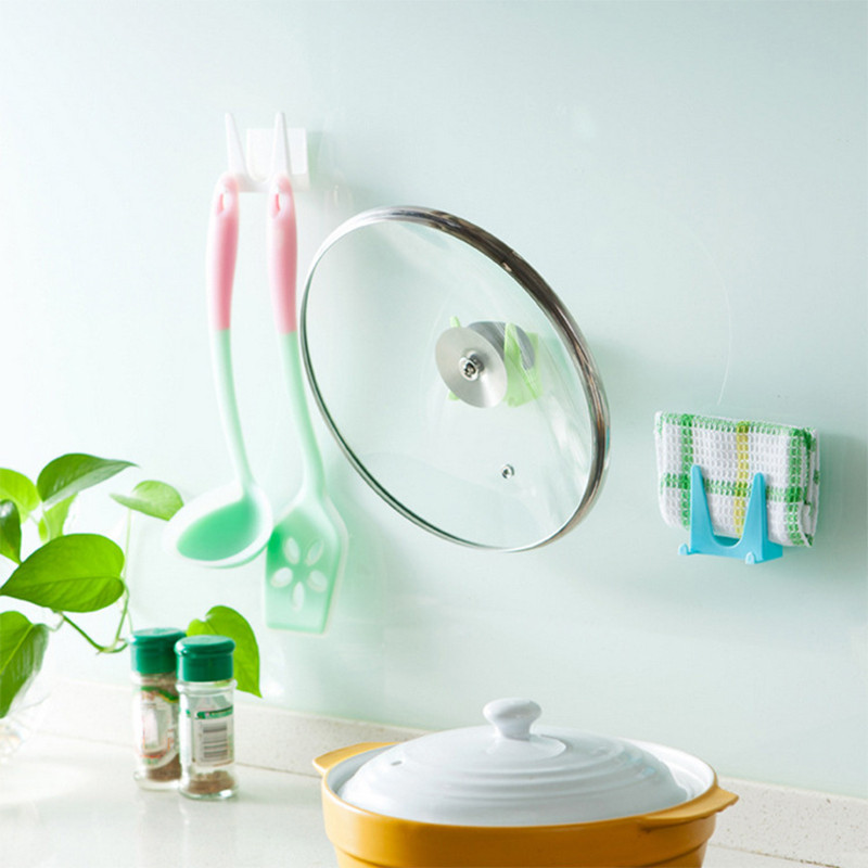 Pannipoti kaane riiul Seinale paigaldatav rippuv hoidik Pliit poti kaane raam Poti kaanehoidja Köögi korraldaja Plastikust köögihoidik