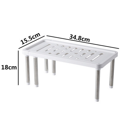 Рафт за съхранение Поставка за обувки Многофункционален шкаф от неръждаема стомана Държачи за шкафове Кухненска купа Органайзер за съдове