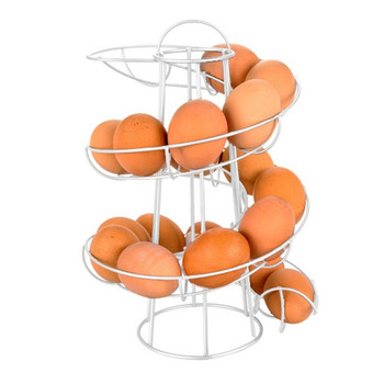 Поставка за яйца Спирална поставка за съхранение Egg Skelter Deluxe Спирална поставка за диспенсър Кошница Пространство за съхранение Многофункционална поставка