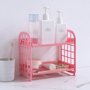 Virtuves glabāšanas plaukts ABS organizators izlietnes plaukts noņemams vannas istabas mazgāšanas turētājs Divslāņu statīvs kanalizācijas plaukta piederumi sūklis