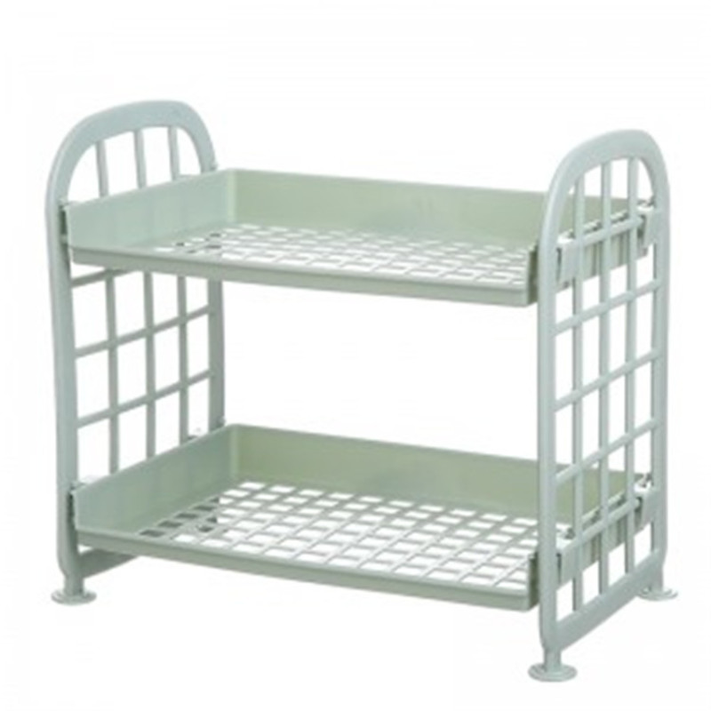 Virtuves glabāšanas plaukts ABS organizators izlietnes plaukts noņemams vannas istabas mazgāšanas turētājs Divslāņu statīvs kanalizācijas plaukta piederumi sūklis