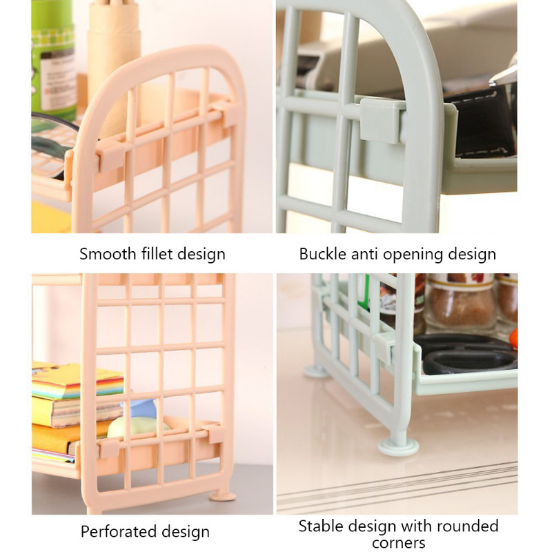 Virtuves glabāšanas plaukts ABS organizators izlietnes plaukts noņemams vannas istabas mazgāšanas turētājs Divslāņu statīvs kanalizācijas plaukta piederumi sūklis