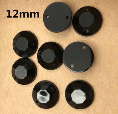 Dažādas formas melna akrila urbjmašīna ar roku šūšana dimanta kāzu apavi DIY rotaslietas aksesuāri brīvi krelles kāzu kleita