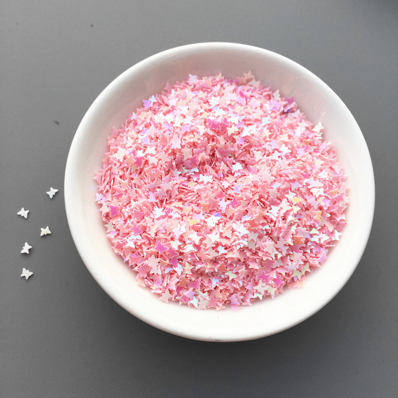 10 g/partija 3 mm mazi tauriņa formas vizuļi, kas paredzēti rokdarbiem, kas paredzēti nagu mākslas manikīram/kāzu dekorēšanai.