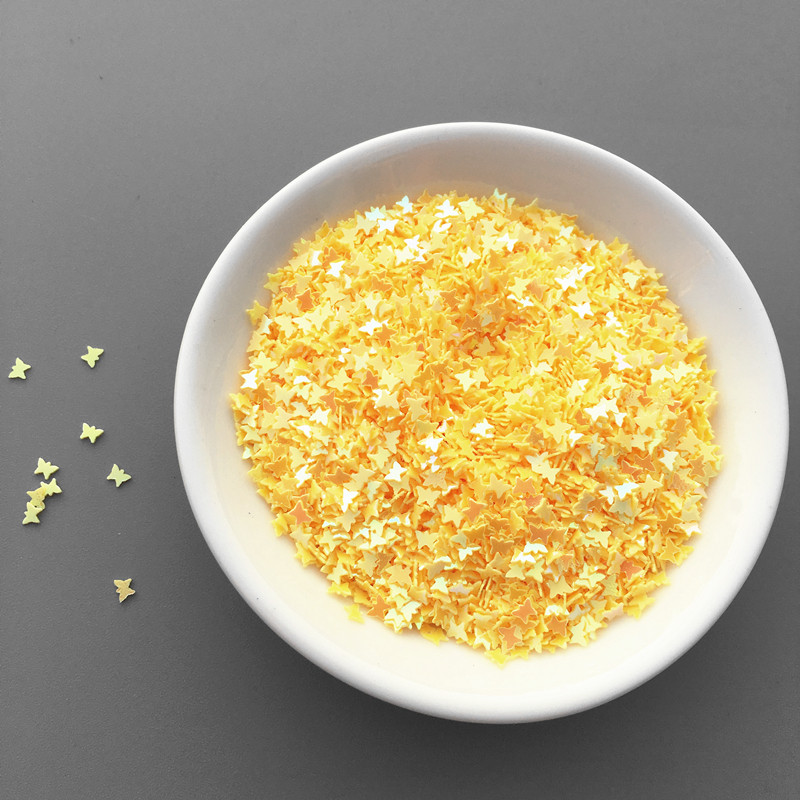 10 g/partija 3 mm mazi tauriņa formas vizuļi, kas paredzēti rokdarbiem, kas paredzēti nagu mākslas manikīram/kāzu dekorēšanai.