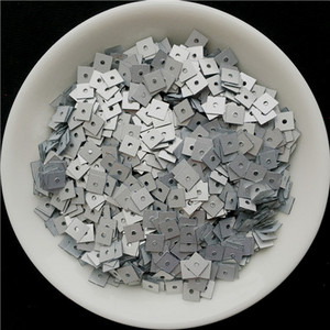 1200gab./partija 4mm plakana kvadrāta formas fliteri Pailletes šūšana Kāzu amatniecība PVC plakana vaļīga vizulis Sieviešu apģērbu aksesuāri