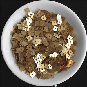 1200gab./partija 4mm plakana kvadrāta formas fliteri Pailletes šūšana Kāzu amatniecība PVC plakana vaļīga vizulis Sieviešu apģērbu aksesuāri