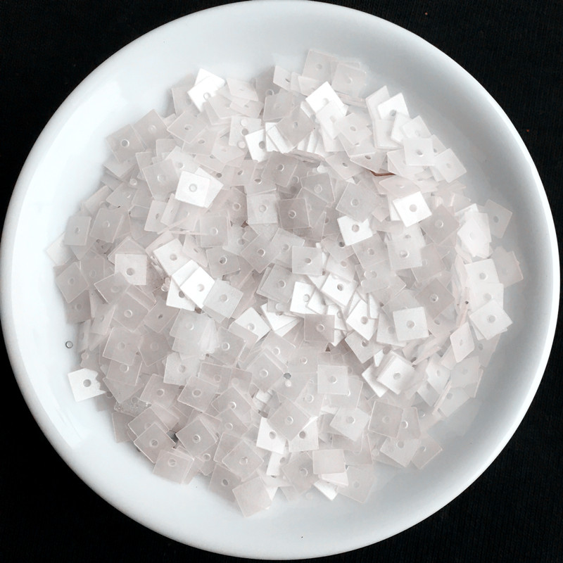 1200gab./partija 4mm plakana kvadrāta formas fliteri Pailletes šūšana Kāzu amatniecība PVC plakana vaļīga vizulis Sieviešu apģērbu aksesuāri