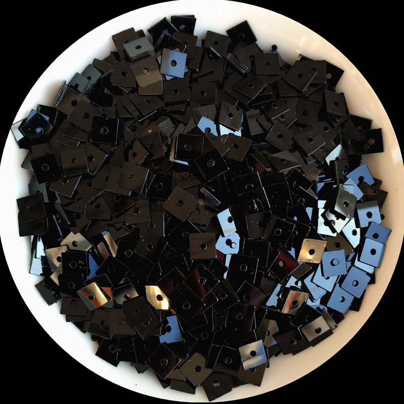 1200gab./partija 4mm plakana kvadrāta formas fliteri Pailletes šūšana Kāzu amatniecība PVC plakana vaļīga vizulis Sieviešu apģērbu aksesuāri