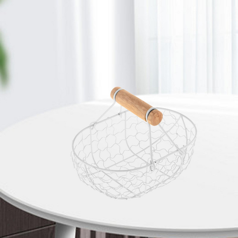 Dzelzs sieta augļu grozs fotoattēlu rekvizīti Atkārtoti lietojams dekors Virtuve zemniecisks maizes glabātuve pieliekamajam vannas istaba uz galda restorāns, pikniks