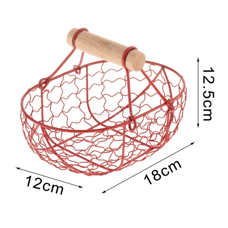 Dzelzs sieta augļu grozs fotoattēlu rekvizīti Atkārtoti lietojams dekors Virtuve zemniecisks maizes glabātuve pieliekamajam vannas istaba uz galda restorāns, pikniks