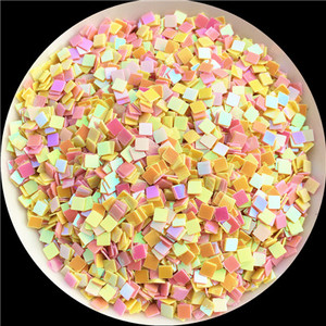 10g (4000gab.) Izmērs 2,5*2,5mm Plakana kvadrāta formas vaļīgi fliteri Pailletes nagu mākslas darbiem, nagu vizuļi, kāzu dekorācijas konfeti
