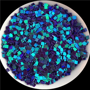 10g (4000gab.) Izmērs 2,5*2,5mm Plakana kvadrāta formas vaļīgi fliteri Pailletes nagu mākslas darbiem, nagu vizuļi, kāzu dekorācijas konfeti