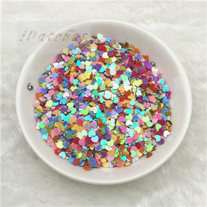 20g 3mm Mīlestības Sirds Forma Brīvi Sequins Glitter Paillette Kāzu rotājumi DIY Nagu Skaistumkopšanas Uzlīmes Jauka manikīra paljetter