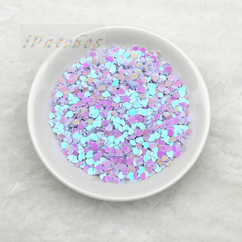 20g 3mm Mīlestības Sirds Forma Brīvi Sequins Glitter Paillette Kāzu rotājumi DIY Nagu Skaistumkopšanas Uzlīmes Jauka manikīra paljetter