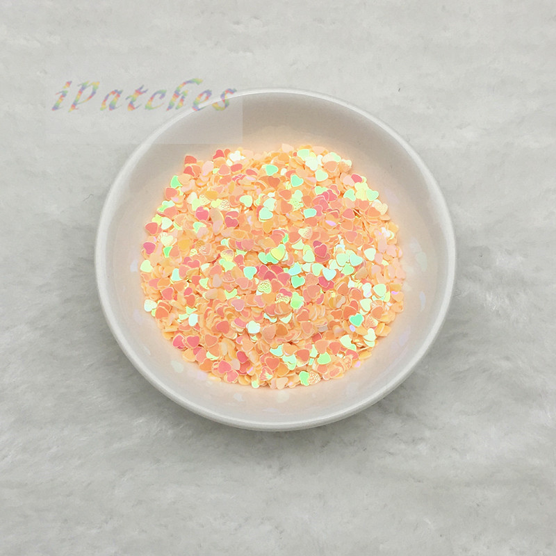 20g 3mm Mīlestības Sirds Forma Brīvi Sequins Glitter Paillette Kāzu rotājumi DIY Nagu Skaistumkopšanas Uzlīmes Jauka manikīra paljetter